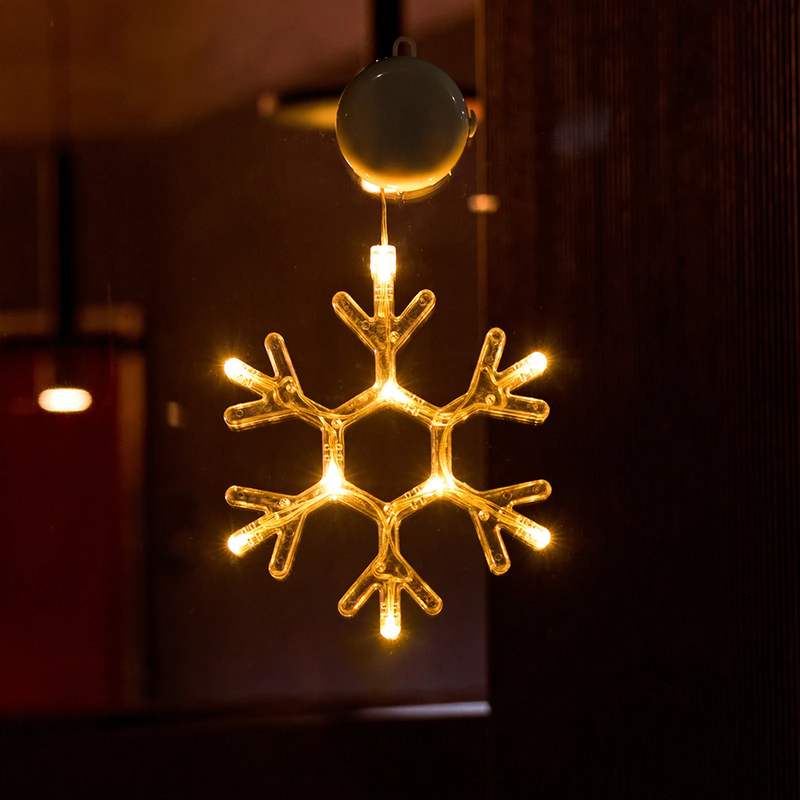 LED window decoration light with suction cup