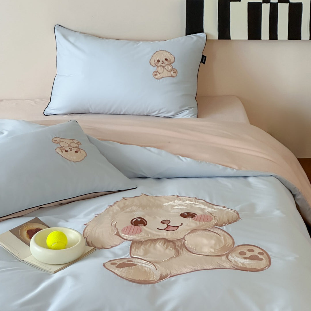 Cotton bedding set, cartoon design, 100s yarn