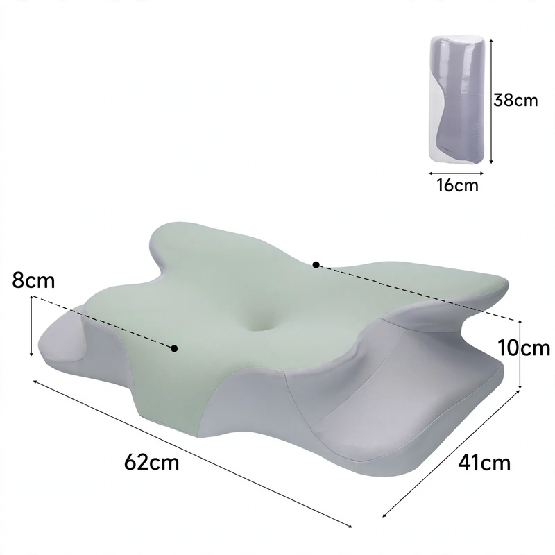 Functional cushion butterfly shape memory foam