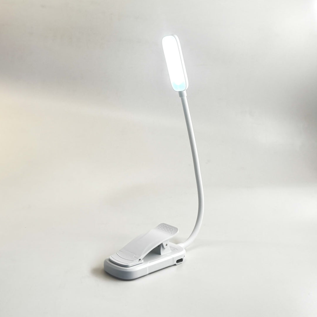 9-LED Clamp Light with Eye Protection, Rechargeable
