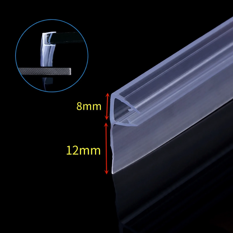 Magnetic seal strip for glass doors