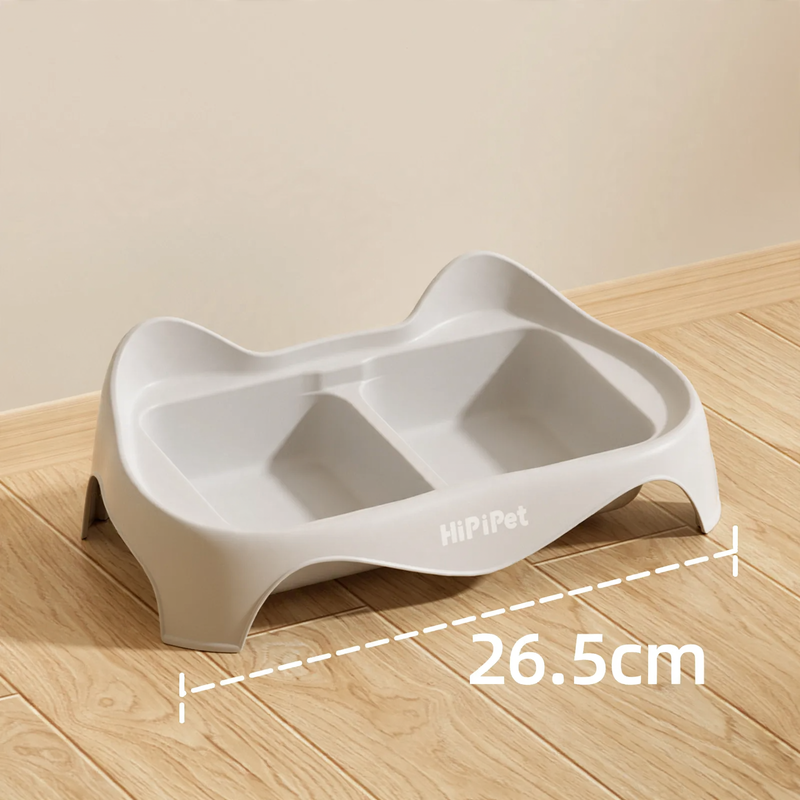 Double bowl for dogs and cats, non-slip