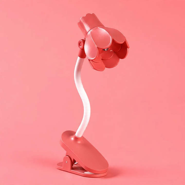 Mini clamp lamp for bedside table and student dormitory