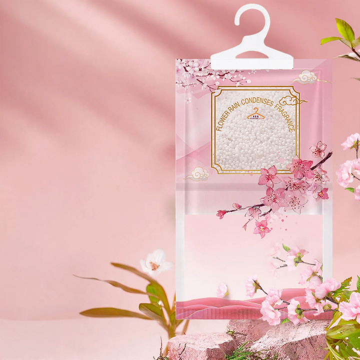 Hanging fragrance dehumidifier bag for closets