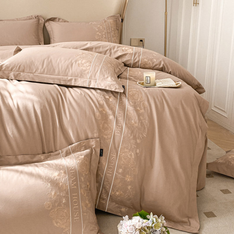 Bedding set made of long-staple cotton, brushed
