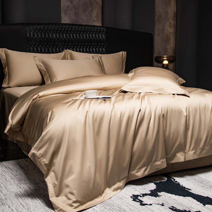 4-piece bedding set, long staple cotton, satin finish