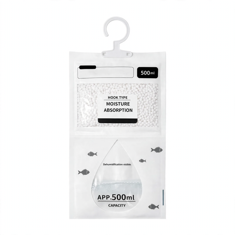 Hanging moisture absorber for textiles