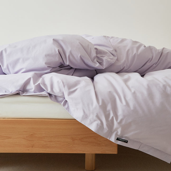 Cotton duvet cover, 100 thread count, brushed