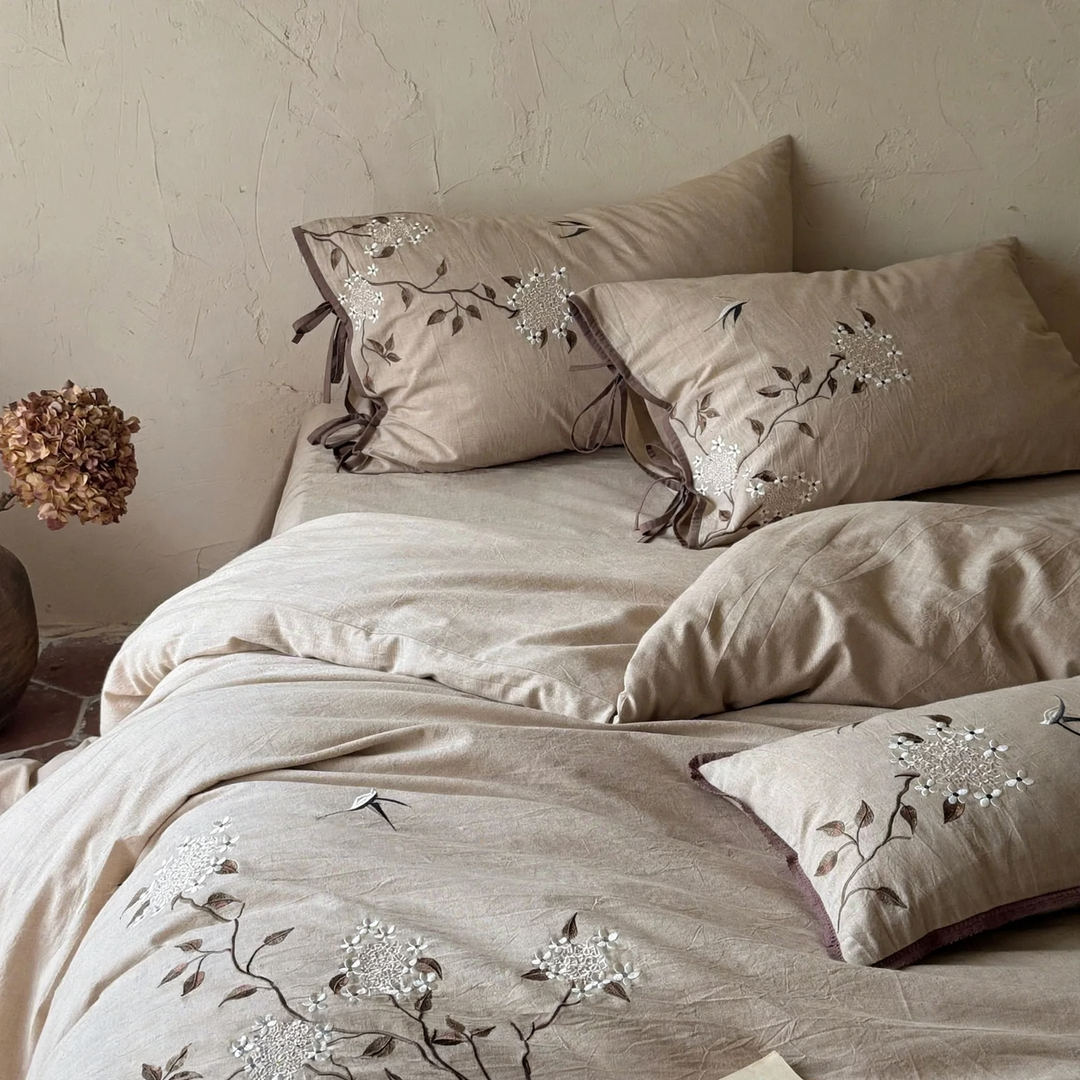 High-quality bedding set made of cotton-linen blend