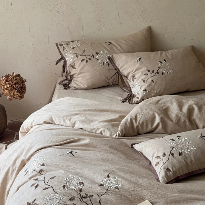 High-quality bedding set made of cotton-linen blend