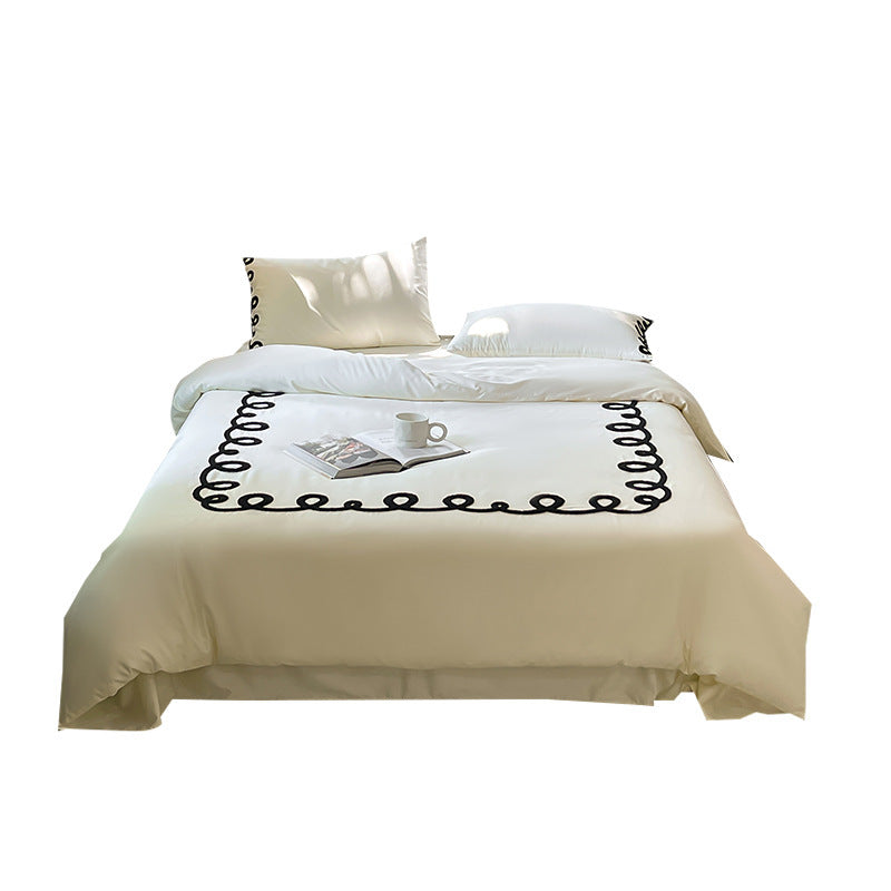 Nordic Bedding Set, Long Staple Cotton, Embroidered
