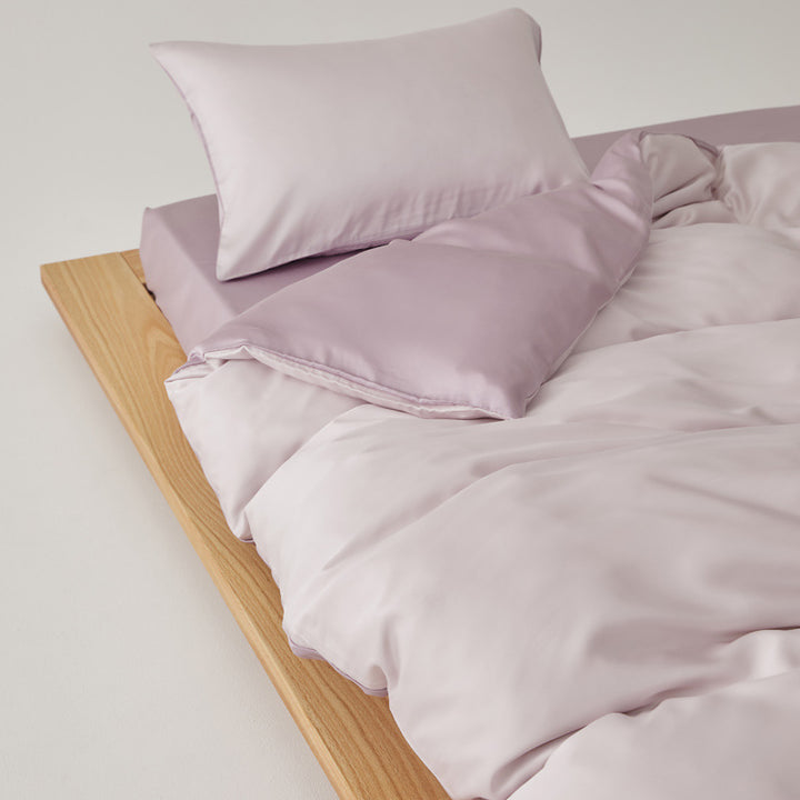 Bedding set, 4-piece, Lyocell, Solid color