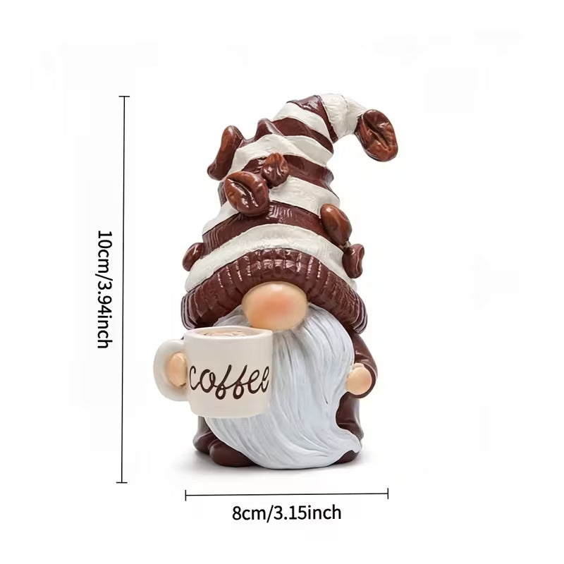 Christmas gnome figures made of synthetic resin