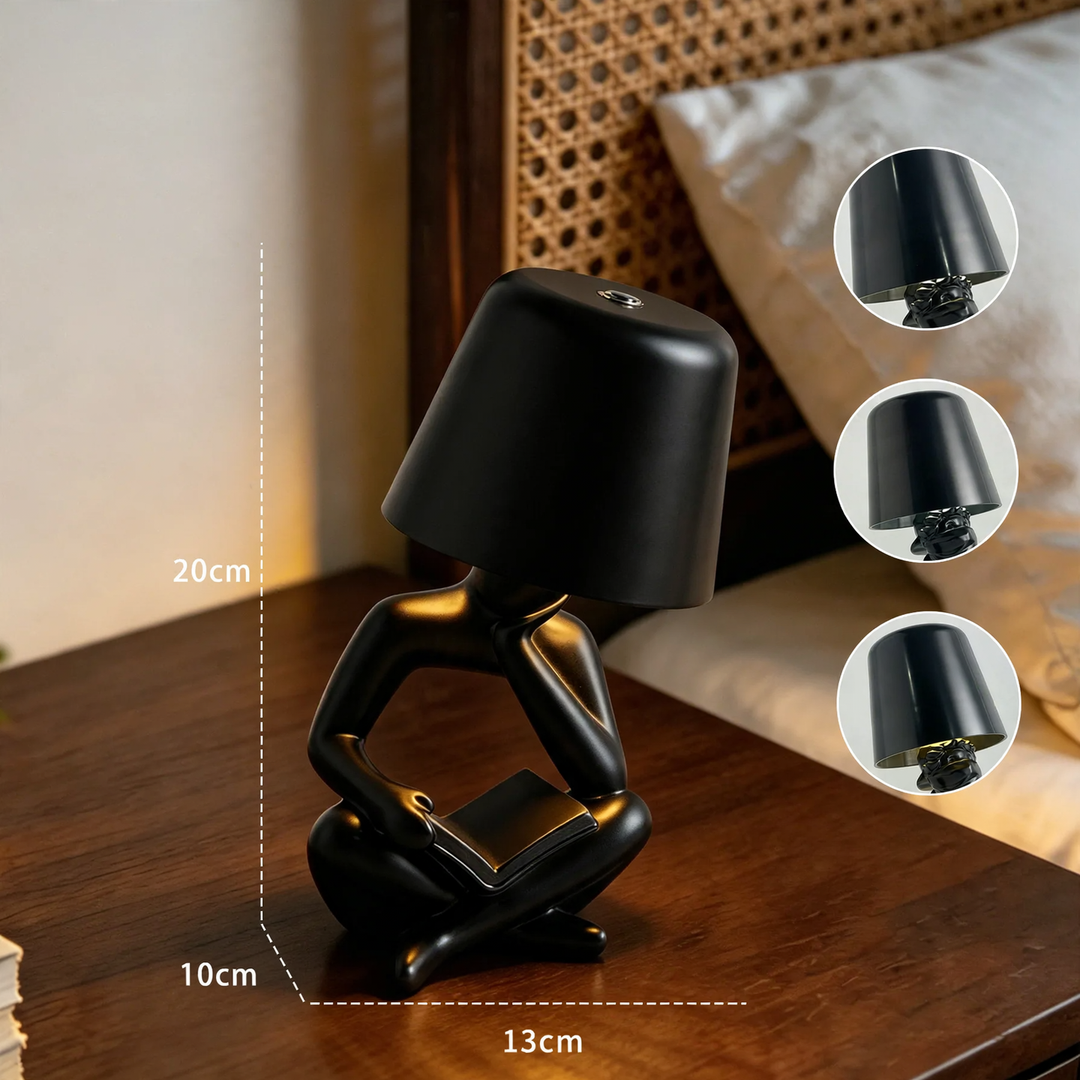 Abstract Reading Figure Table Lamp