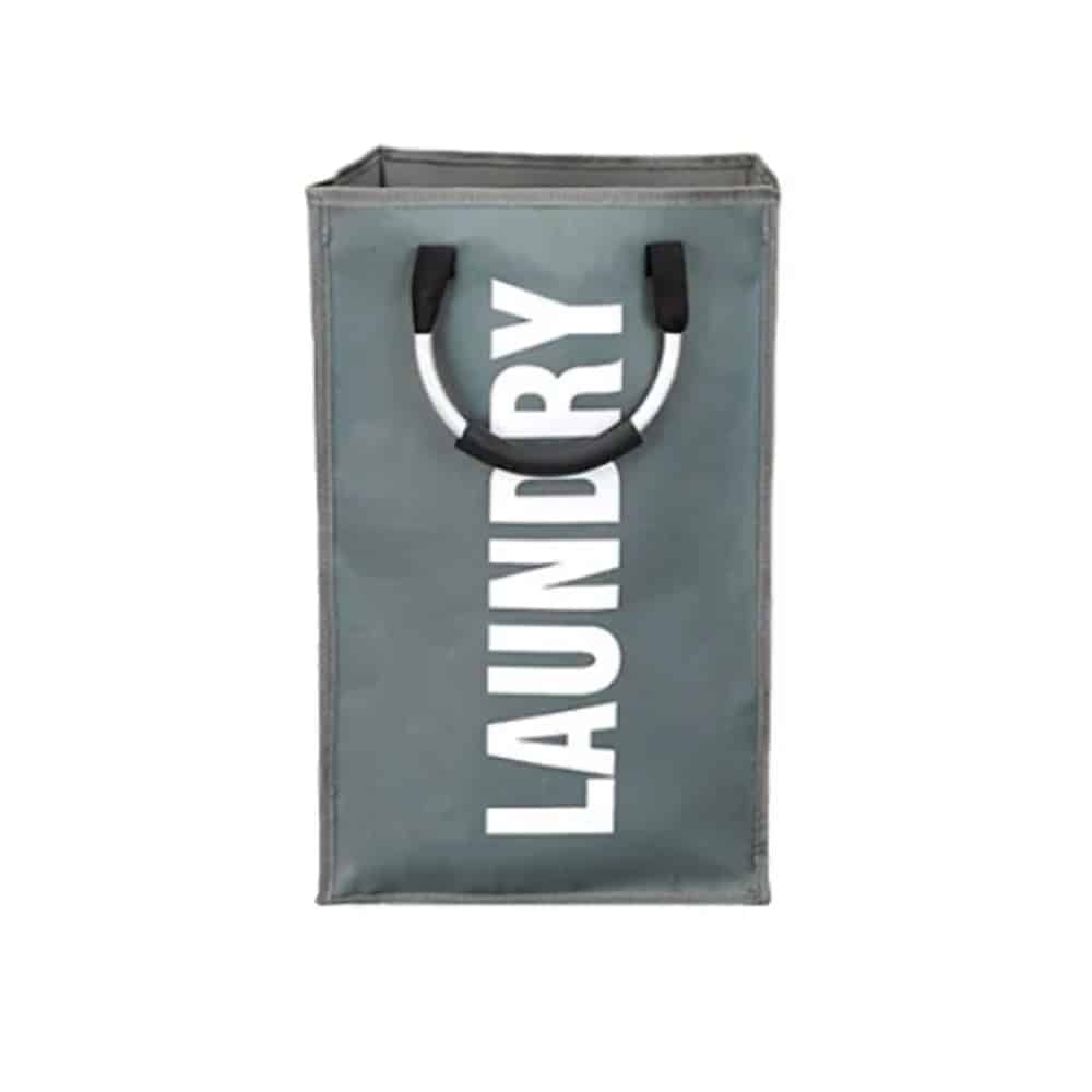 Laundry basket - foldable with handle - black, gray or light gray | Stornfield