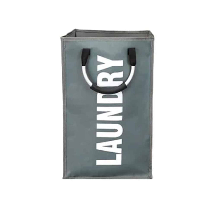 Laundry basket - foldable with handle - black, gray or light gray | Stornfield