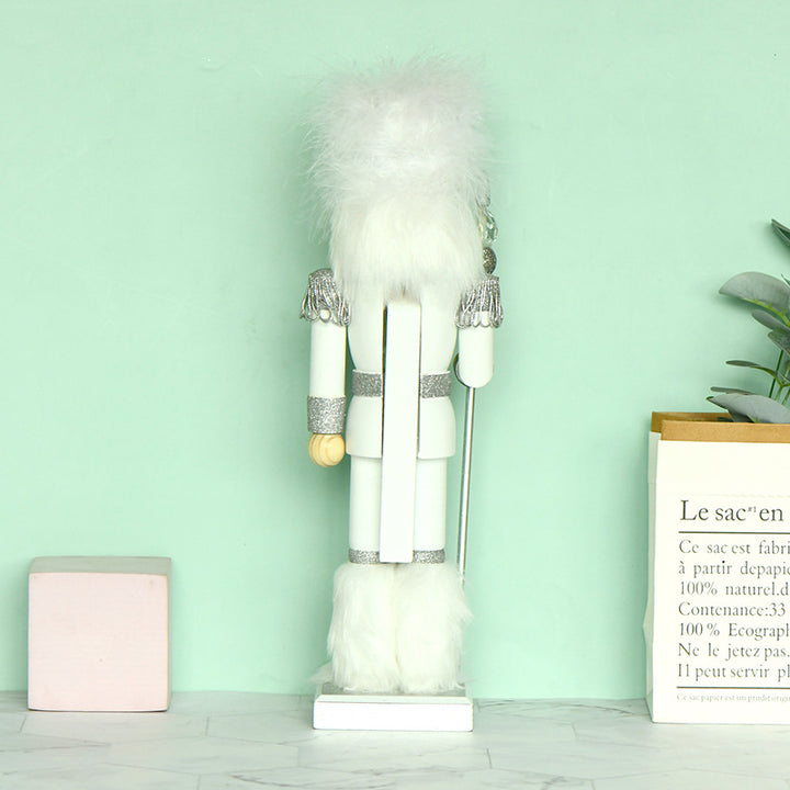 Nutcracker figure, 35 cm, White King