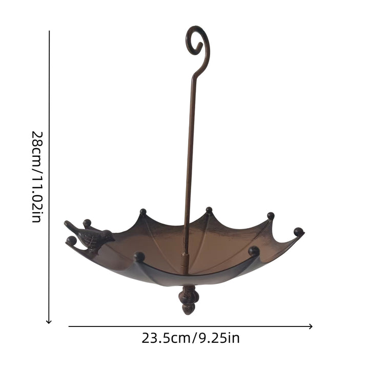 Birdhouse in Umbrella shape made of Iron