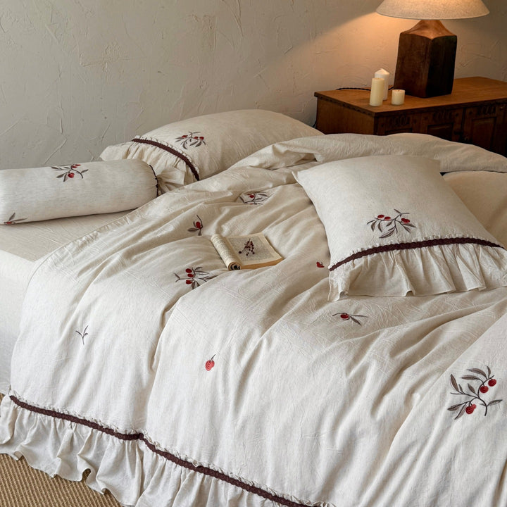 High-quality bedding set made of cotton-linen blend