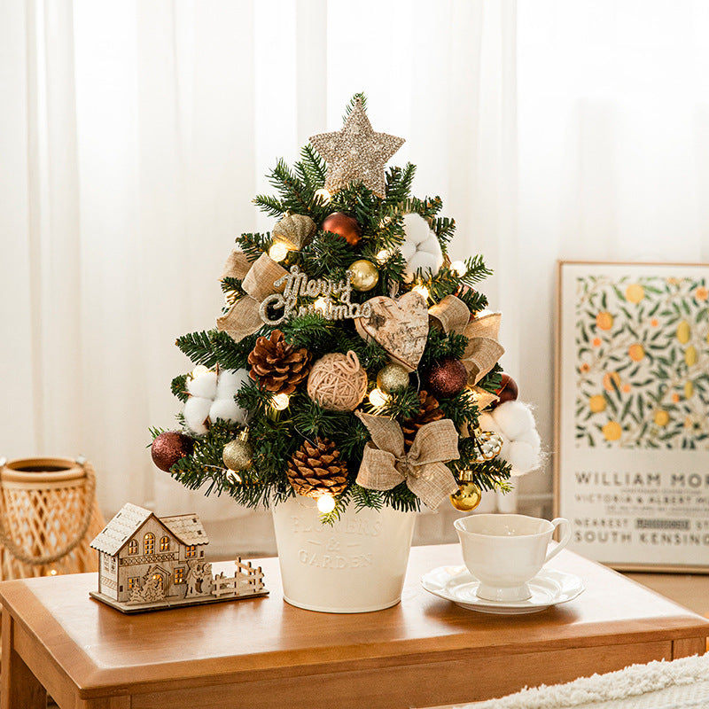 Mini Christmas tree made of PE, 45 or 60 cm, with lighting