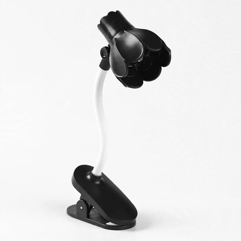Mini clamp lamp for bedside table and student dormitory