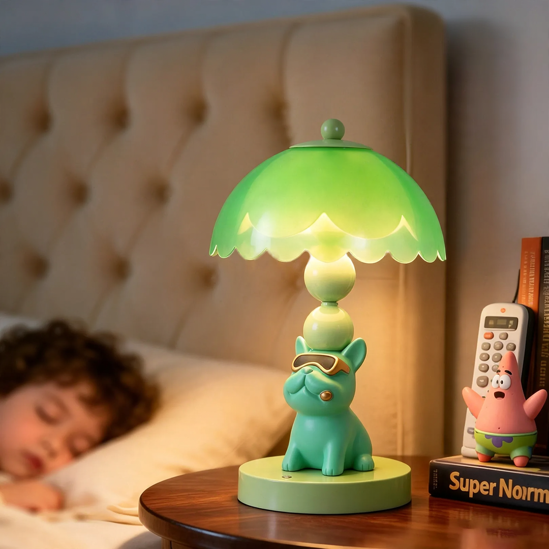 French Bulldog Table Lamp, Cartoon Design