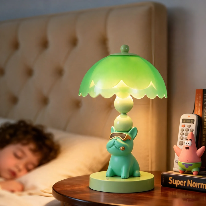 French Bulldog Table Lamp, Cartoon Design