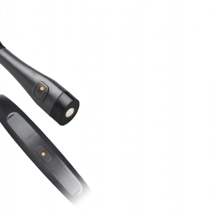 LED neck light with two light colors, USB-C