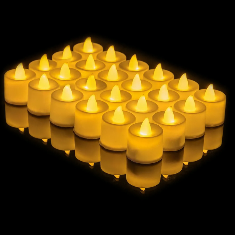 LED electronic candle, cylindrical, various colors