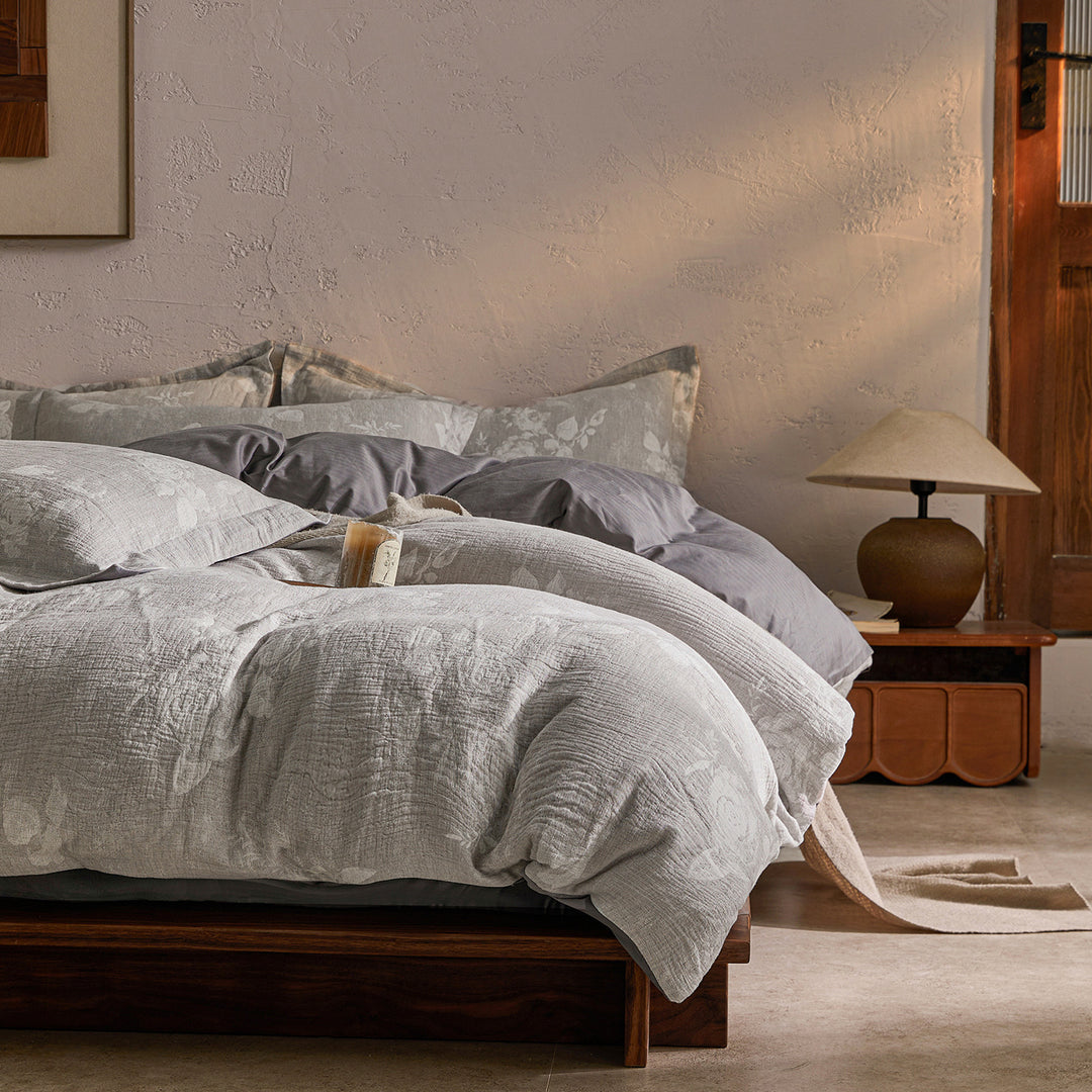 Three-layer cotton bedding, geometric pattern