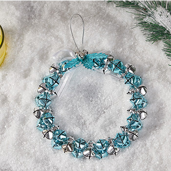 Christmas wreath made of iron with bells