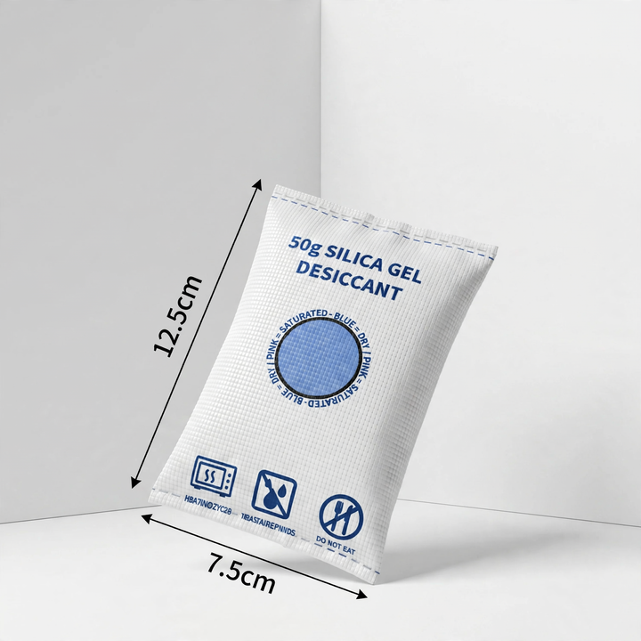 Cobalt-free silica gel desiccant, 100g