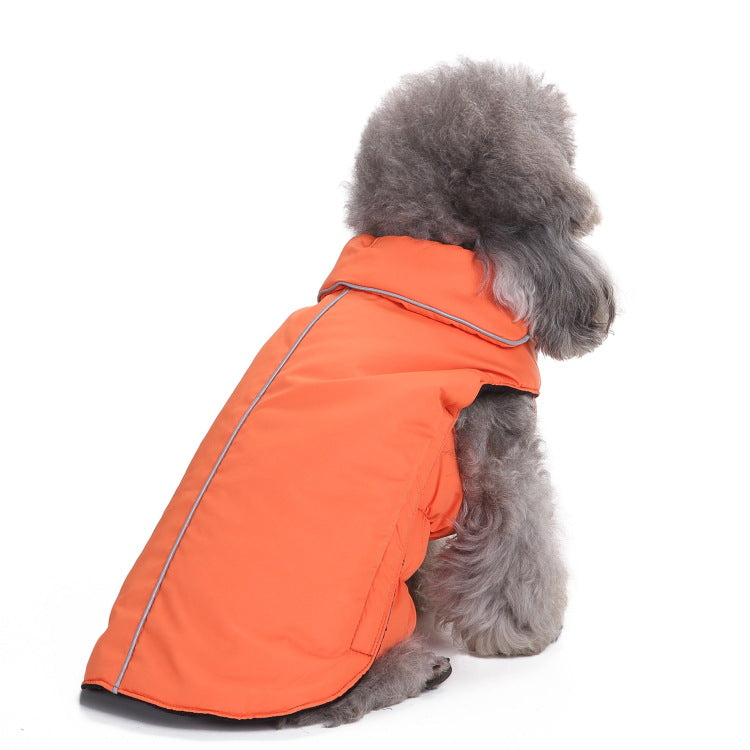 Waterproof dog coat with reflectors