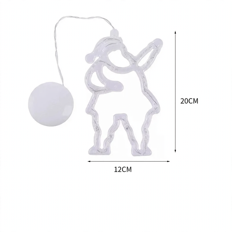 LED Suction Cup Hanging Light for Window Decoration
