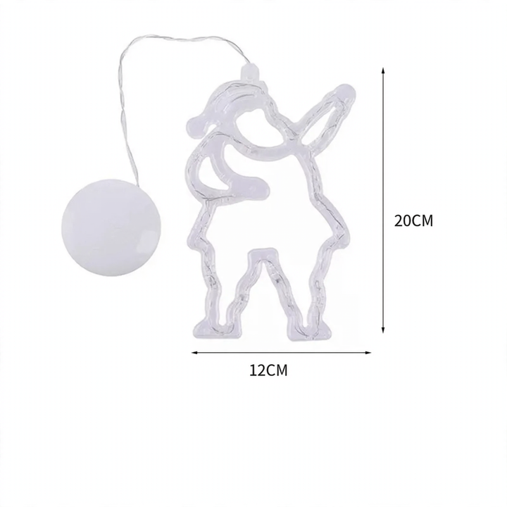 LED Suction Cup Hanging Light for Window Decoration