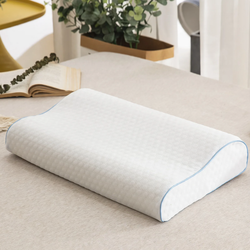 Wave pillow made of memory foam, 50 × 30 cm