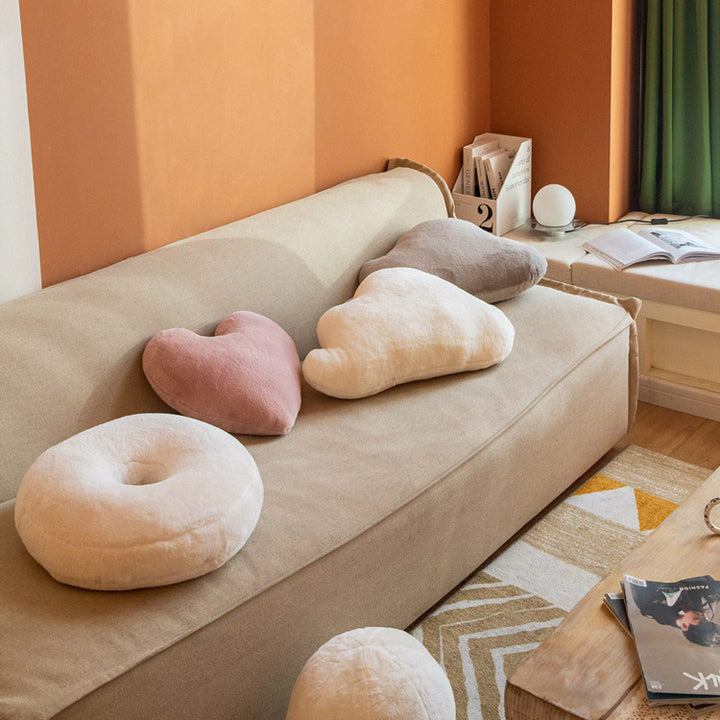Plush decorative cushion, Nordic style, various shapes