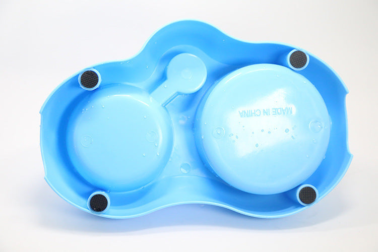 Stainless Steel Feeding Bowl Set with Water Dispenser