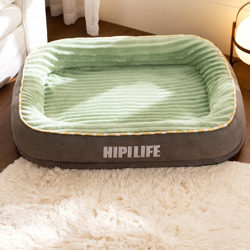 Dog bed, oval, sizes S–XXL, warming