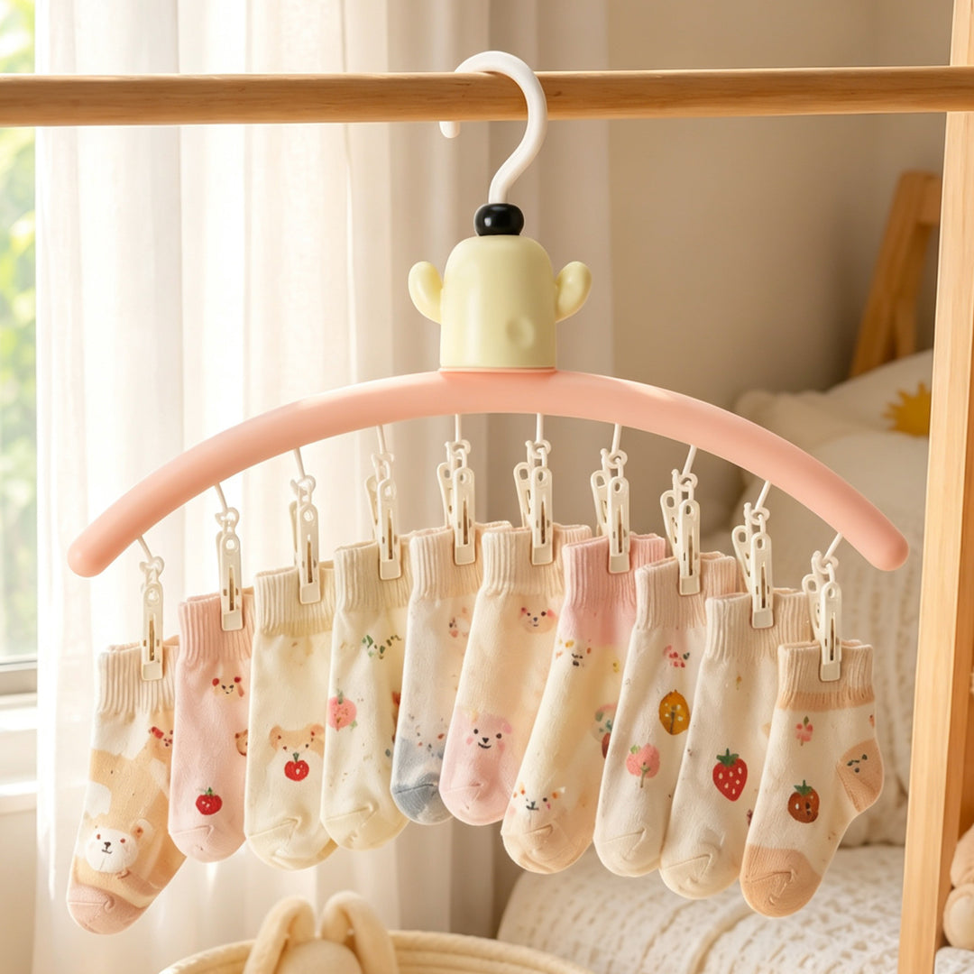 Clothes drying rack cactus design, multiple clips