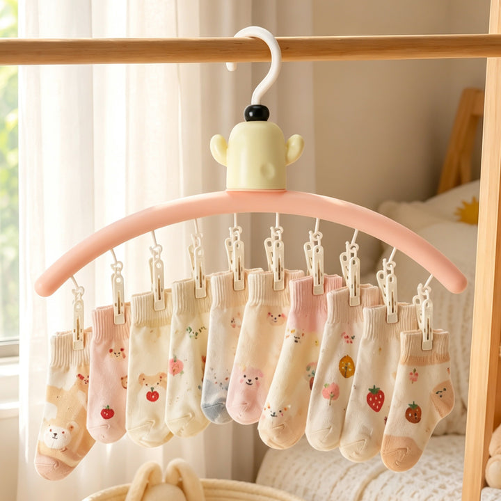 Clothes drying rack cactus design, multiple clips