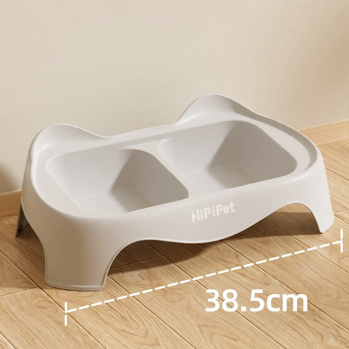 Double bowl for dogs and cats, non-slip