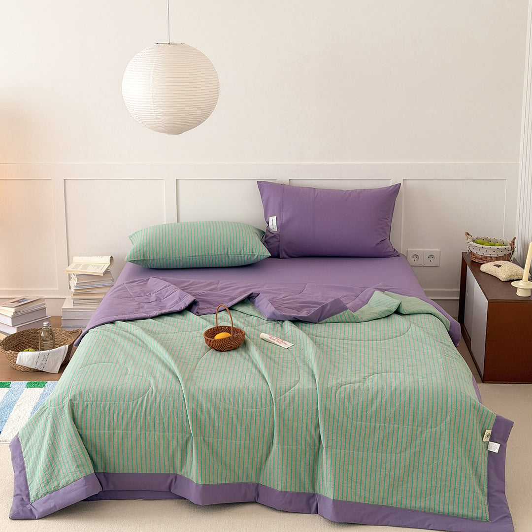 Pure cotton summer blanket, machine washable