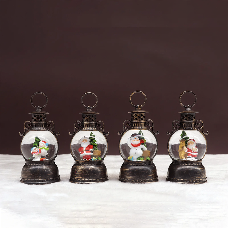 Christmas Snow Globe with Light and Music