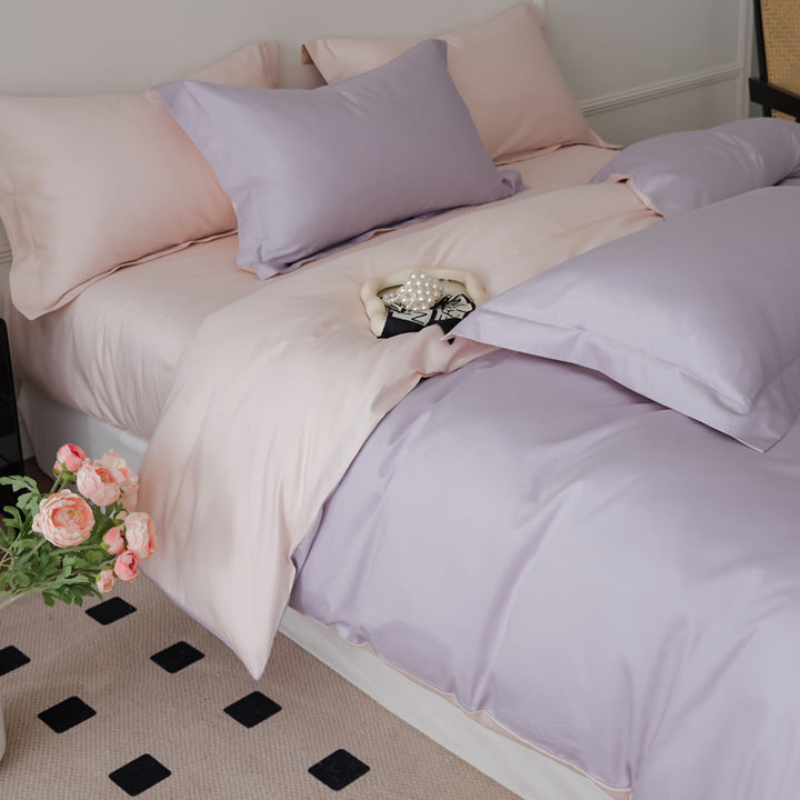 Long-staple cotton bedding set, 4-piece