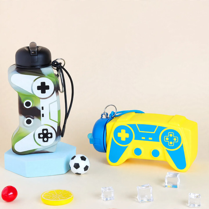 Foldable Silicone Drinking Bottle with Game Design 600 ml