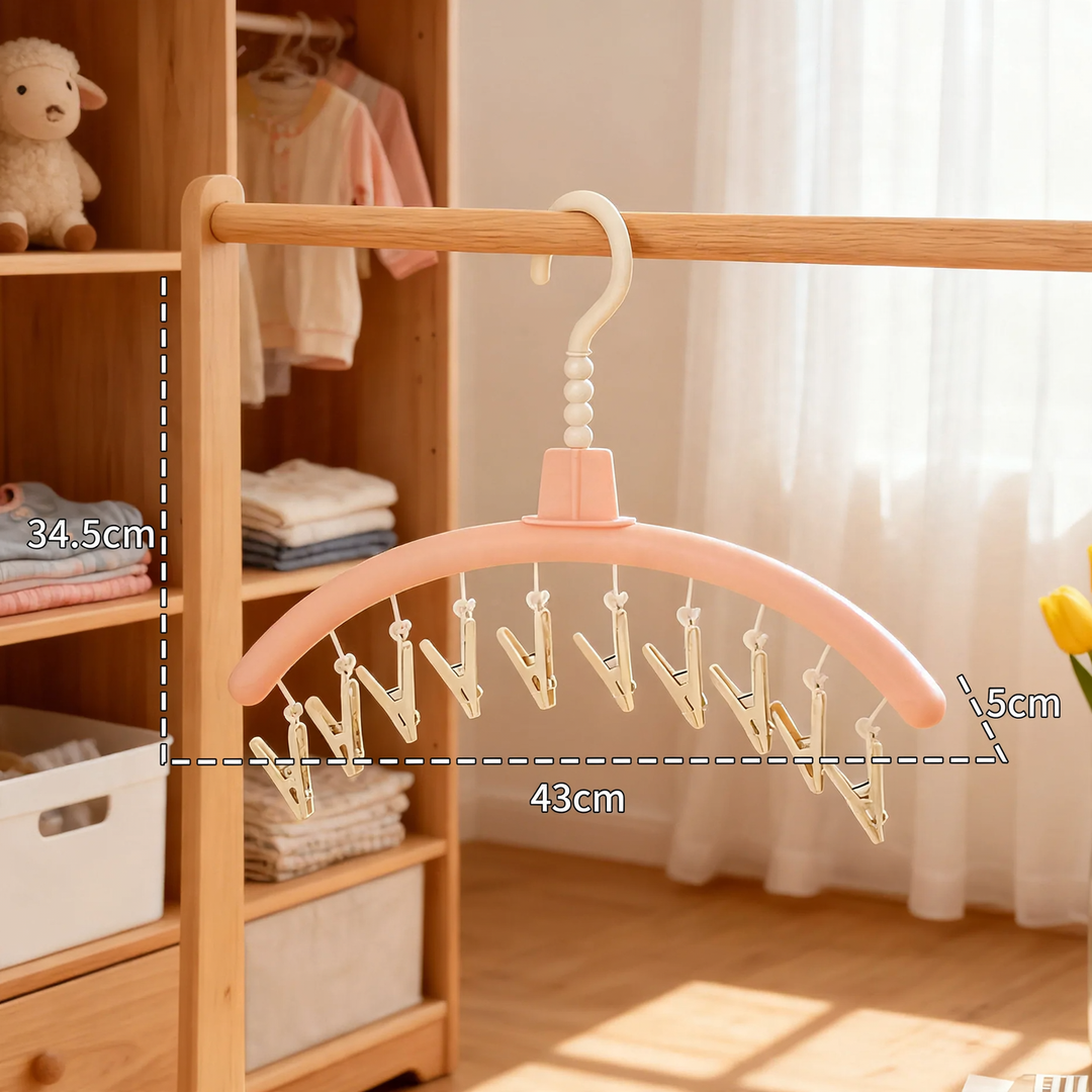 Clothes drying rack cactus design, multiple clips