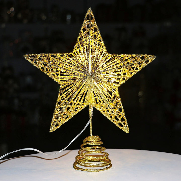 Christmas tree star topper made of iron