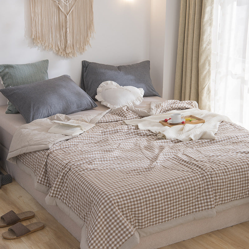 Pure cotton summer blanket, machine washable