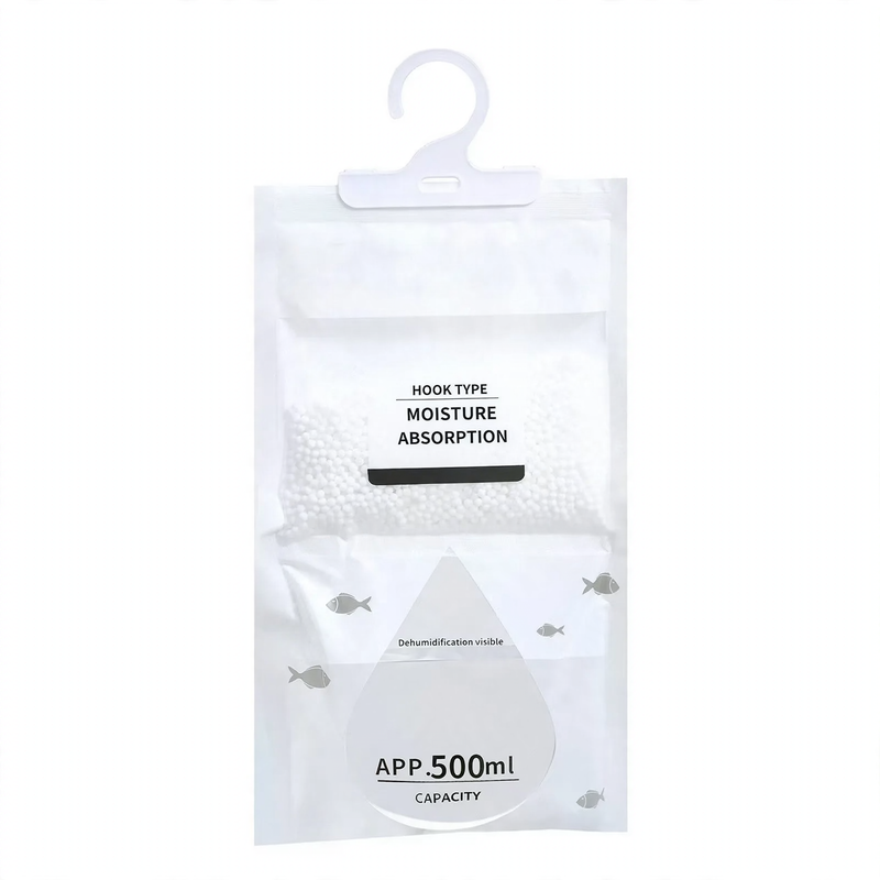 Hanging dehumidifier with calcium chloride